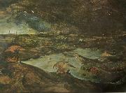 Pieter Bruegel stormen.ofullbordad painting
